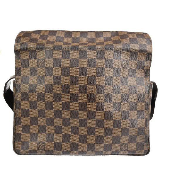 LOUIS VUITTON Naviglio Shoulder Bag Damier Ebene Leather Brown N45255 86YD629 - Picture 12 of 16